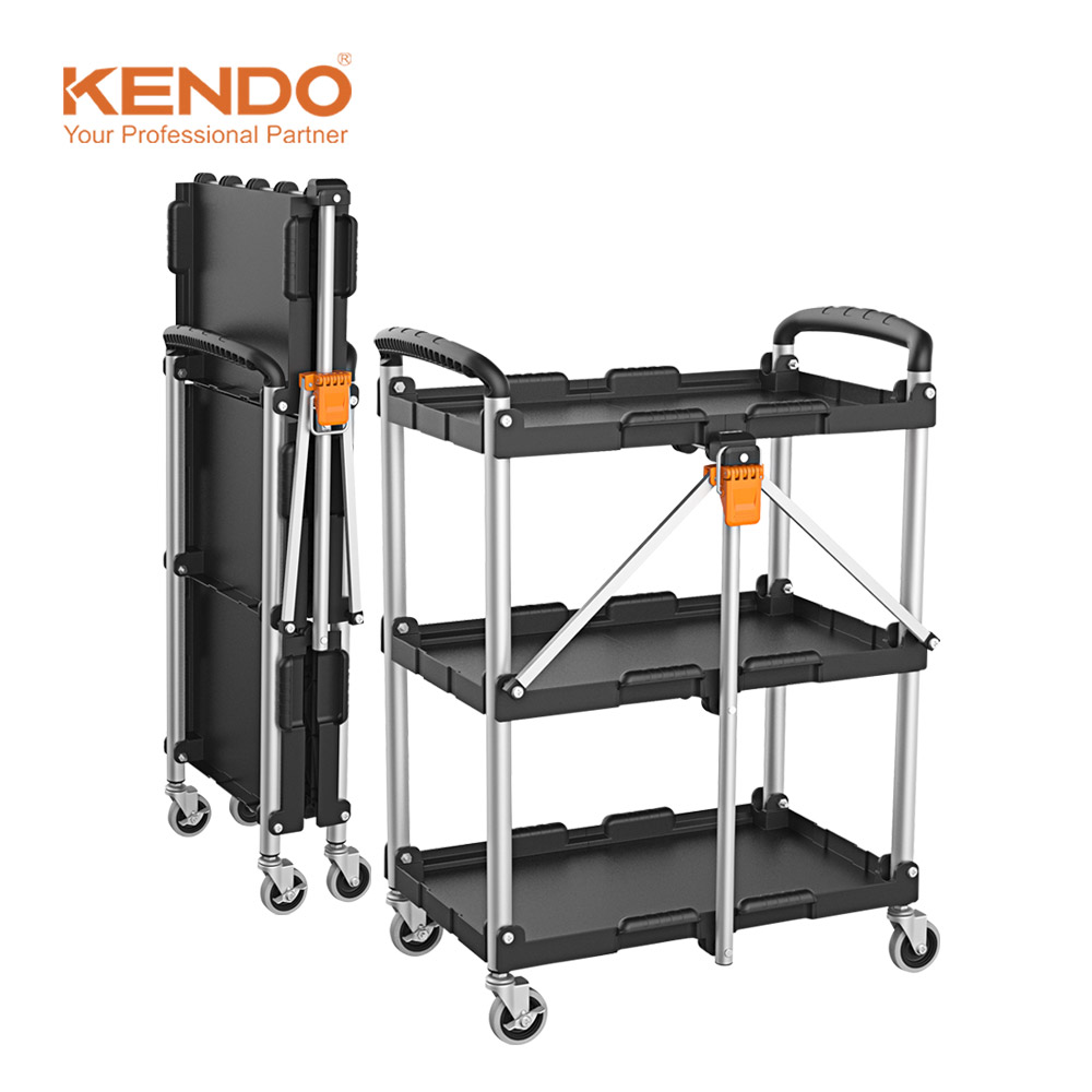 CARRO DE SERVICIO PLEGABLE 66x44x86cm, KENDO 90339