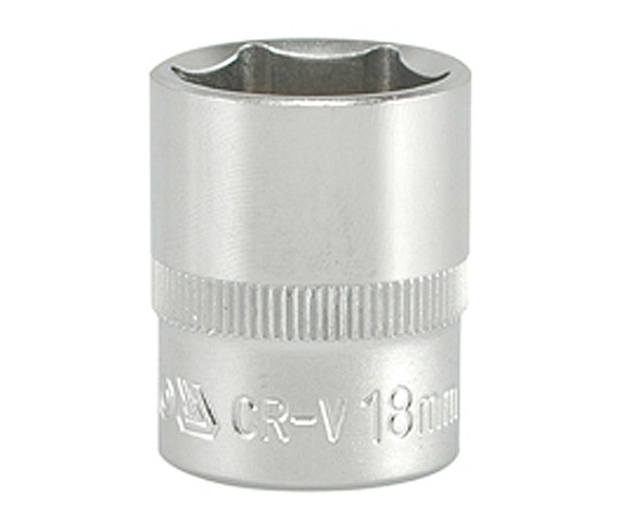 COPA CORTA HEXAGONAL18MM 3/8" 6 PT CRV YT-3813