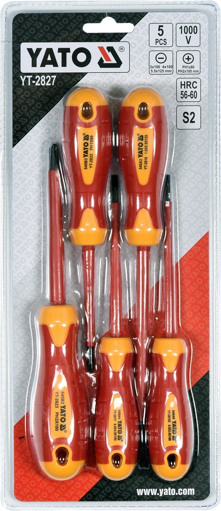 DESARMADORES AISLADO DVE 5 pcs YT-2827