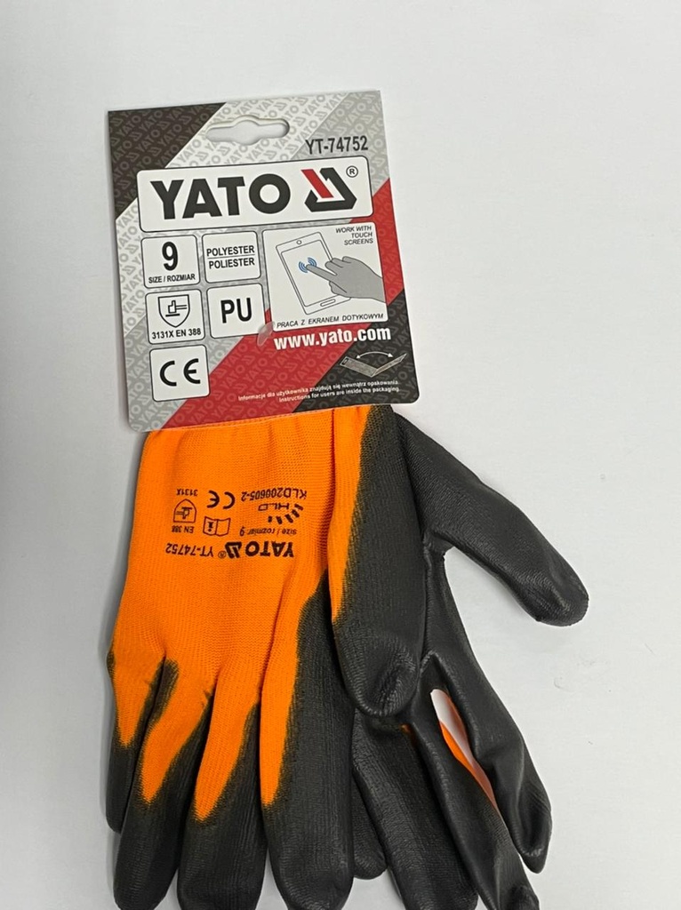 GUANTE TOUCH POLIURETANO 9" YT-74752