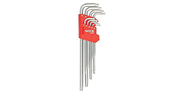 JUEGO LLAVES HEMBRA TORX 9 PCS YT-58827