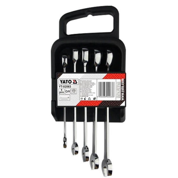 LLAVES COLA CORONA/RATCHET 5 PCS YT-02063