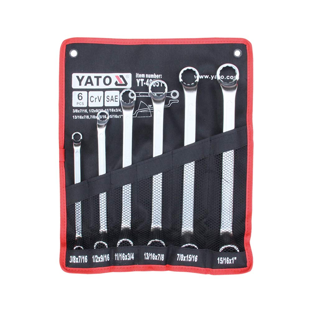 LLAVES DOBLE CORONA 6PCS 3/8-1" YT-48651