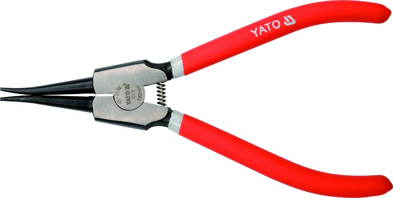 PINZA PUNTA RECTA DE CIERRE DE ANILLOS 7 (EXTERIOR) YATO YT-2136