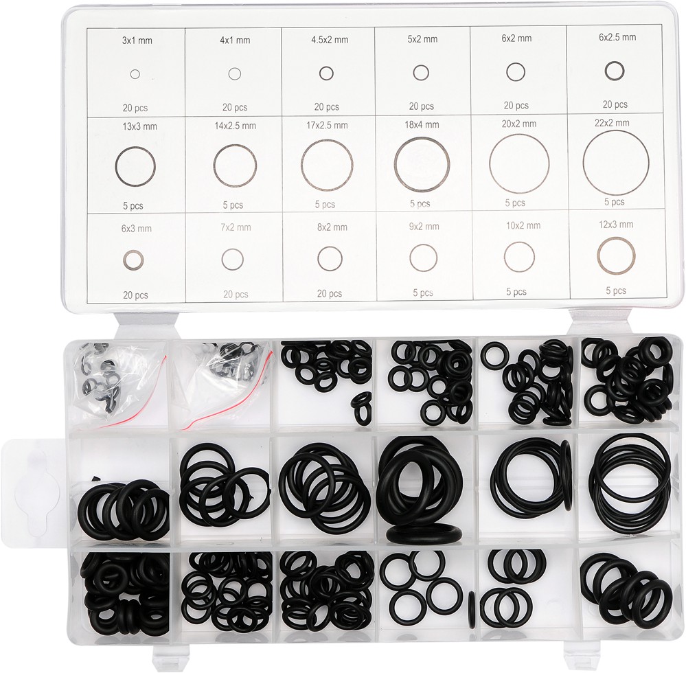 SEGURO O- RING CAJA 225 PCS SET, MIX YATO YT-06877