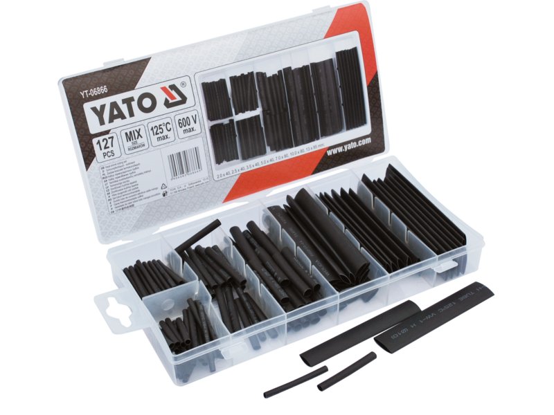 TUBO TERMORETRACTIL 127 PCS, YATO YT-06866