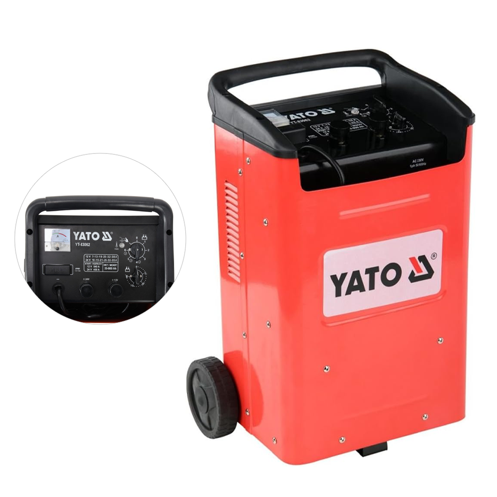 CARGADOR DE BATERIAS Y STARTER 12V - 38A YT-83062UL