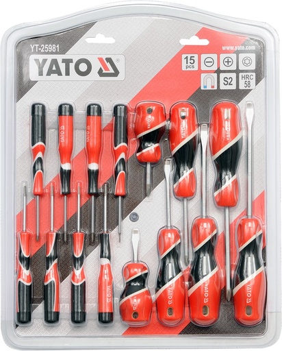 DESARMADORES 15 pcs YT-25981