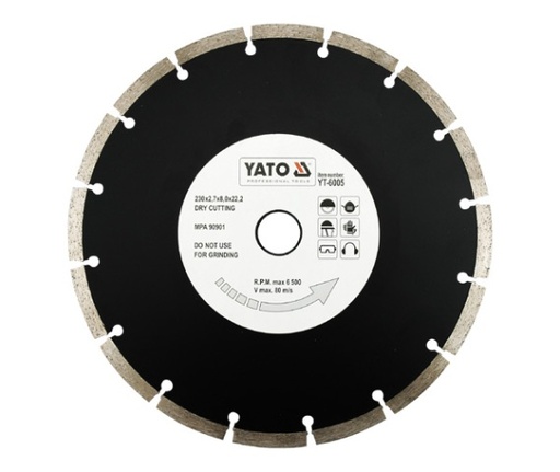 DISCO PARA CONCRETO SEGMENTADO 9" YT-6005