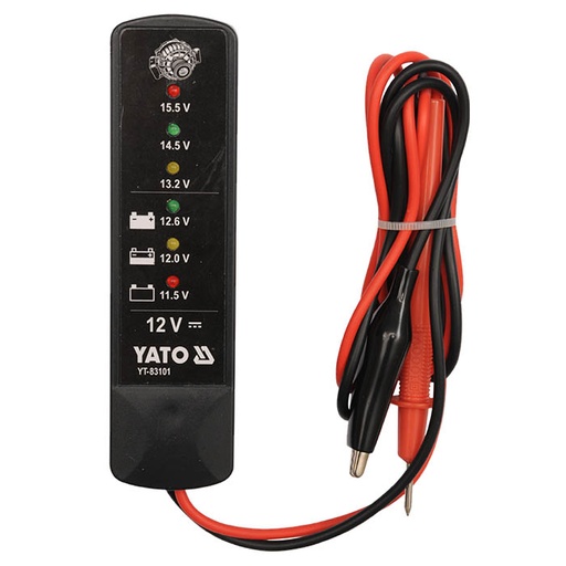 TESTER PARA BATERIA Y ALTERNADOR LED 12V YT-83101