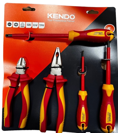 DESARMADORES AISLADO VDE 5 pcs KENDO 85136